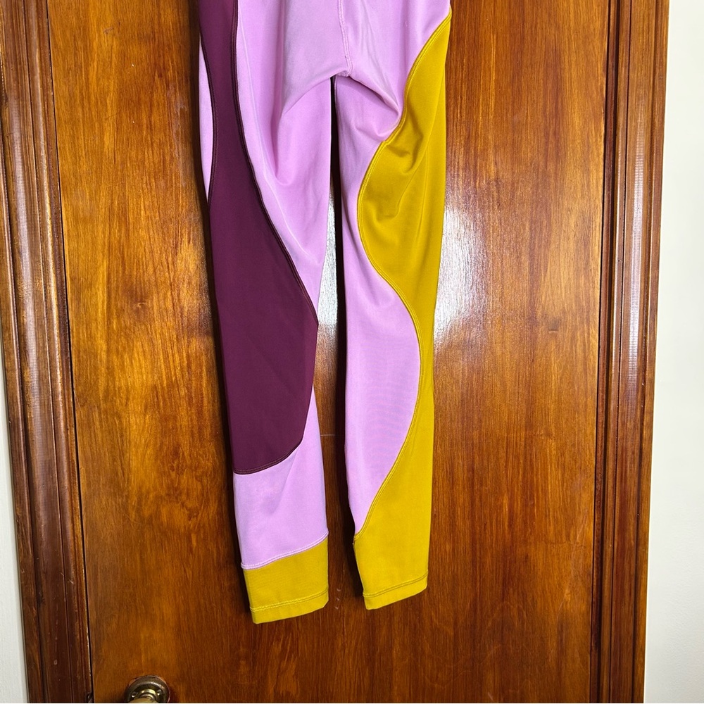 Lululemon x Raksanda Leggings Inner Expanse Tights Gold Purple Retro Wave Size 2 - Picture 9 of 9